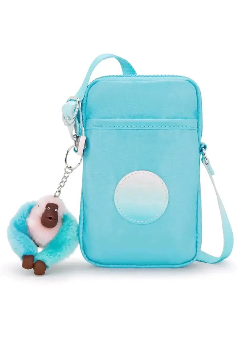 Bolso porta celular Kipling Tally Sea blue met - 1