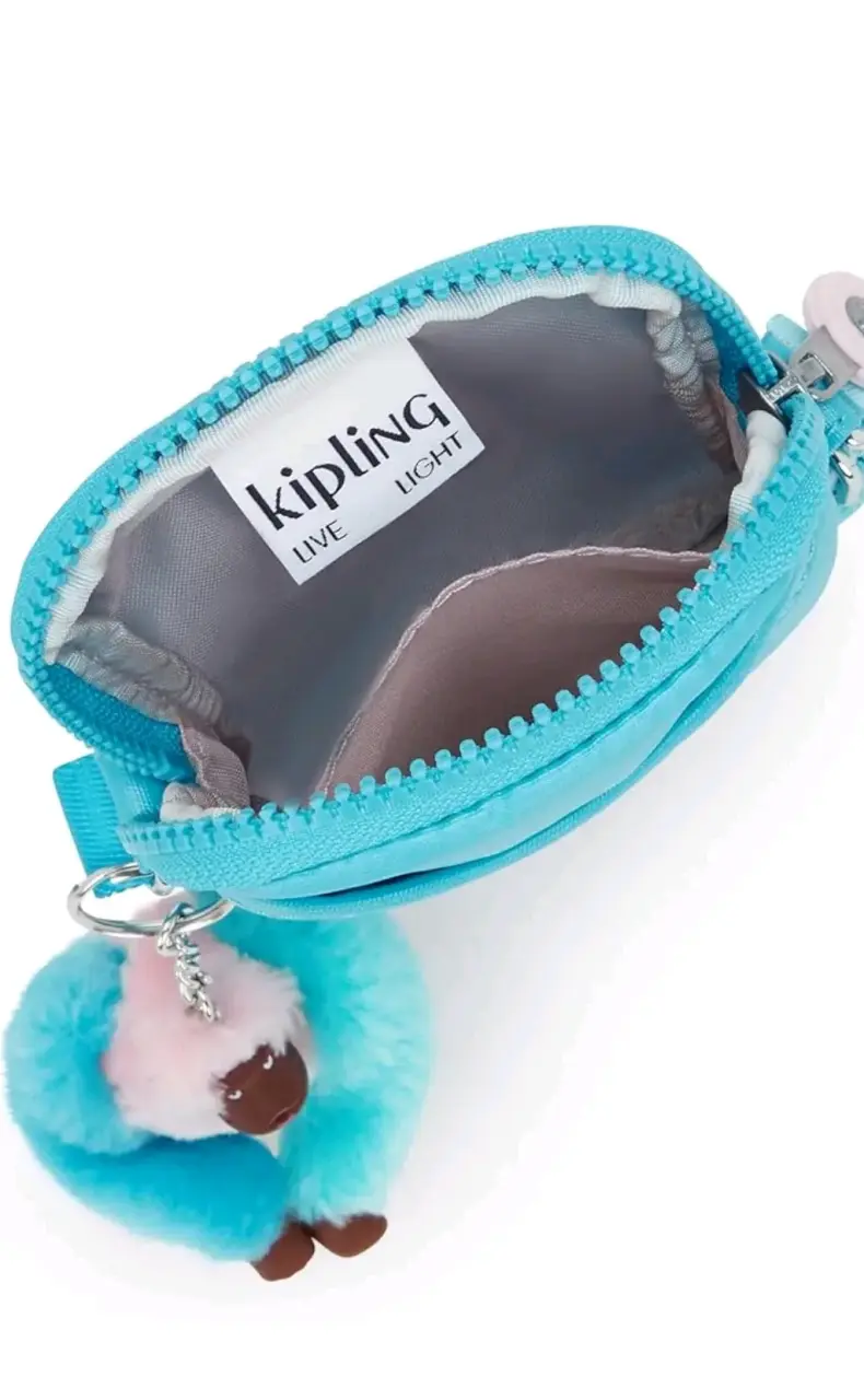 Bolso porta celular Kipling Tally Sea blue met - 3