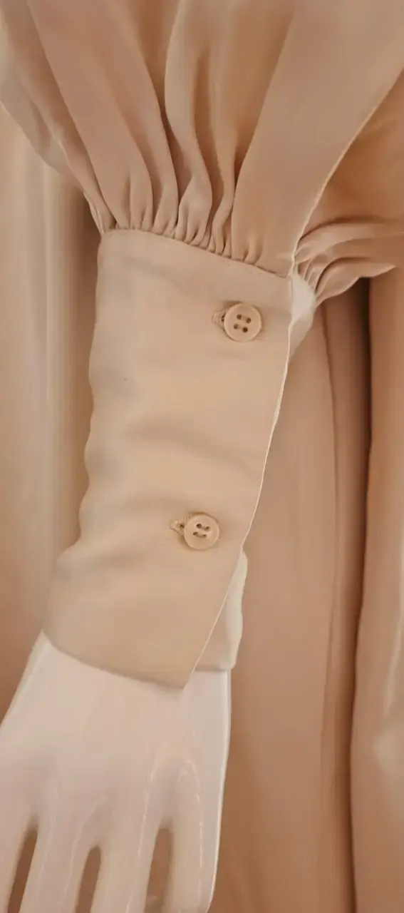Línea Style - Vestido Satinado Beige H&M XL. - 3