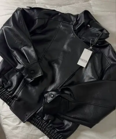 Chaqueta estilo Zara ecocuero mujer - miniatura 1