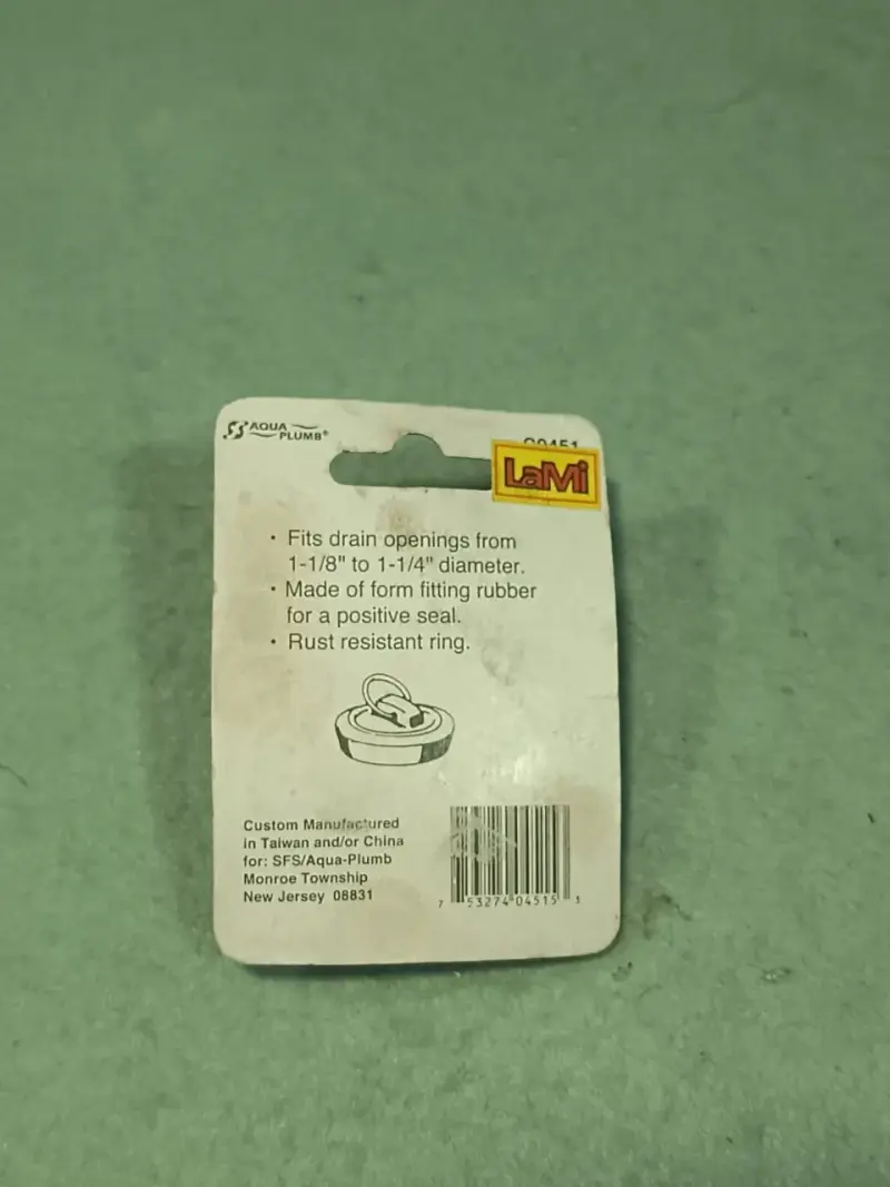 Tapón Desagüe Baño y Cocina 1-1/8 a 1-1/4 Nuevo - 2