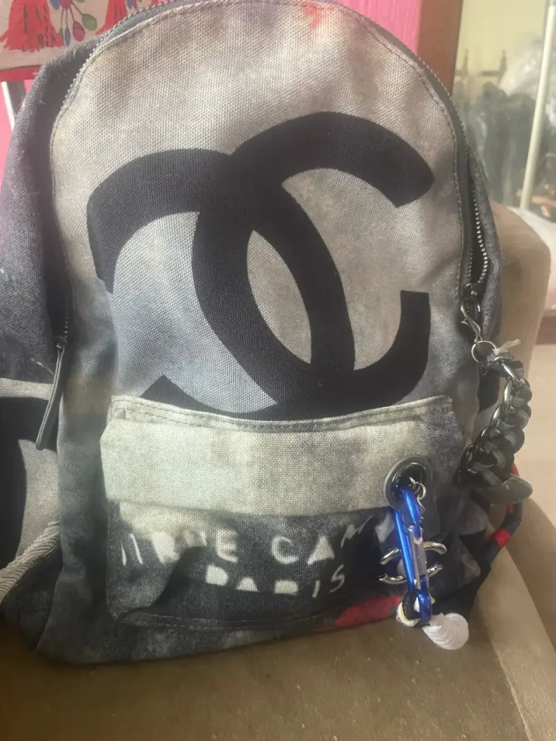 Mochila de lona con logo grande - 3