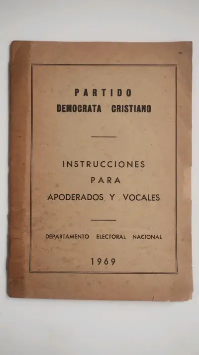 Manual de Instrucciones Partido Demócrata Cristiano 1969 - miniatura 1