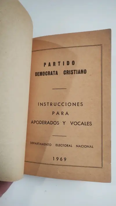 Manual de Instrucciones Partido Demócrata Cristiano 1969 - miniatura 2
