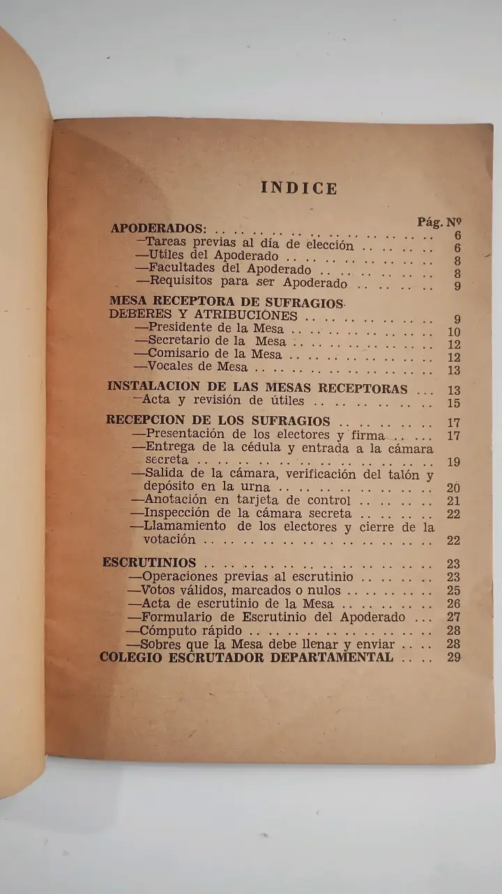 Manual de Instrucciones Partido Demócrata Cristiano 1969 - 3