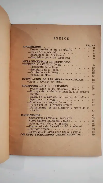 Manual de Instrucciones Partido Demócrata Cristiano 1969 - miniatura 3