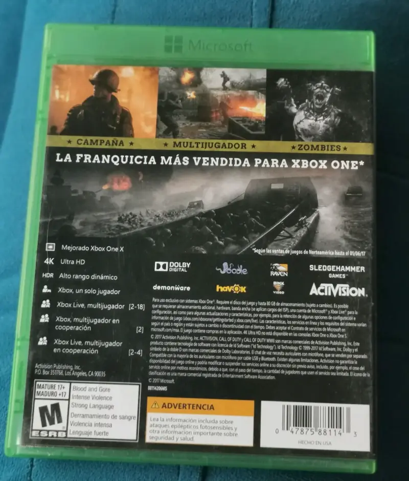 Juego Xbox One Call of Duty WWII - 3