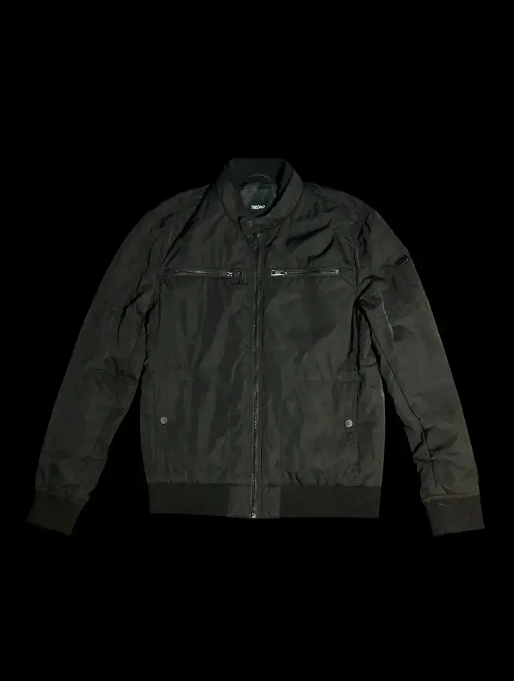 Chaqueta negra Mossimo estilo bomber - 1