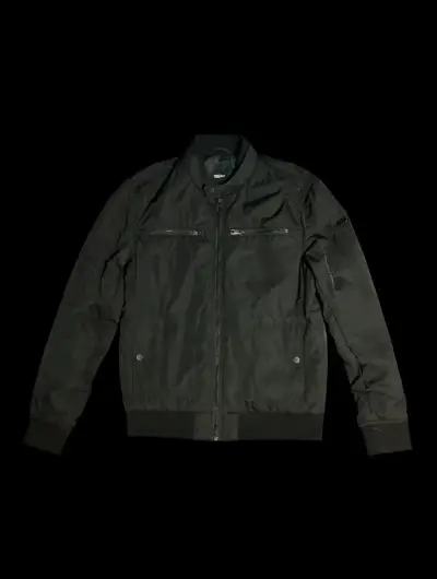 Chaqueta negra Mossimo estilo bomber - miniatura 1