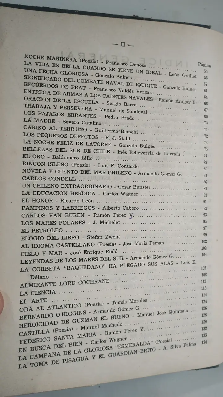 Libro Marina chilena Lecturas Selectas de 1952 - 4