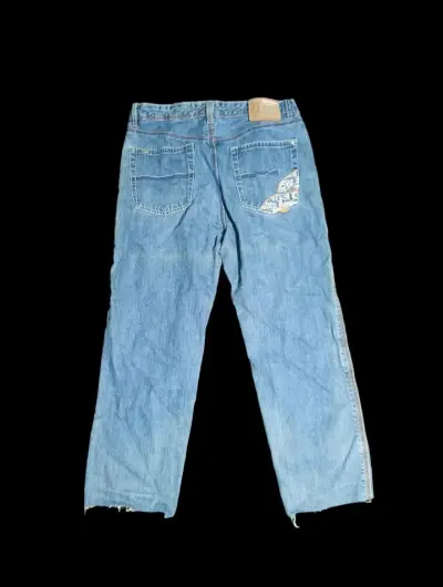 Jeans de mezclilla azul claro con diseño casual - miniatura 2