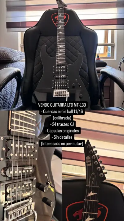 Guitarra Eléctrica ESP LTD MT-130 Negra - miniatura 4