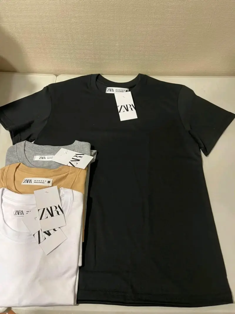 Pack de Poleras Básicas Zara en Varios Colores