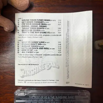 Cassette KC and the Sunshine Band 1990 Chile - miniatura 3
