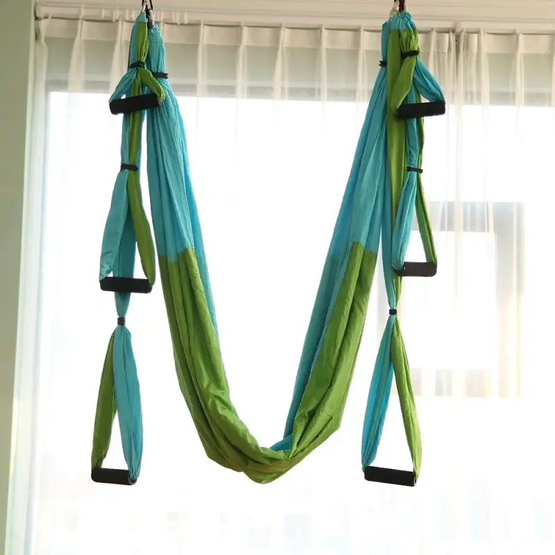 Columpio de Yoga Aéreo Azul y Verde