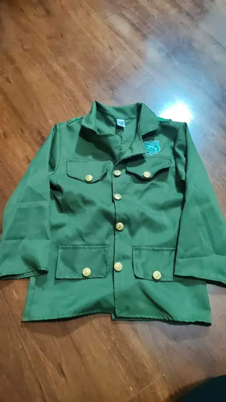 Disfraz de policía verde para niña con accesorios - 6