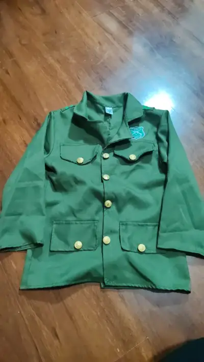 Disfraz de policía verde para niña con accesorios - miniatura 6