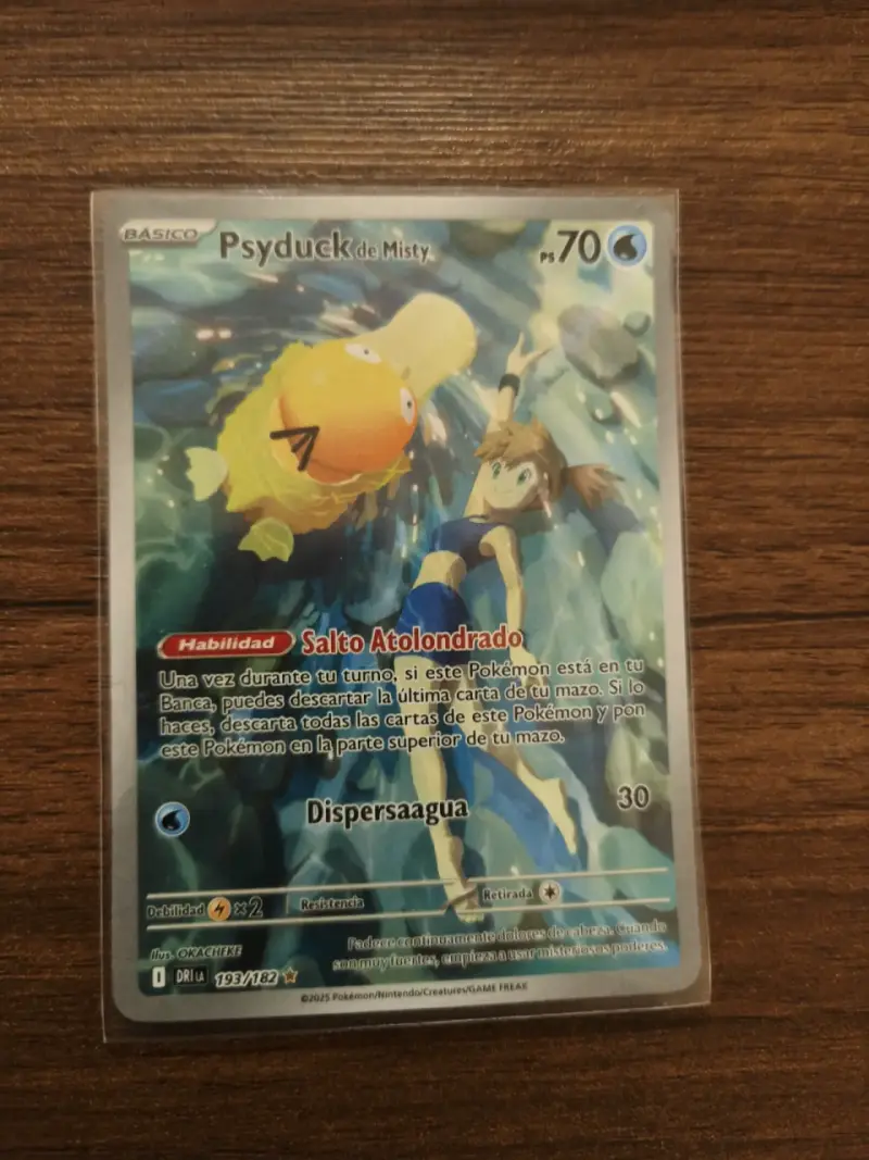 Carta Pokémon Psyduck de Misty con lámina ronaldo - 4