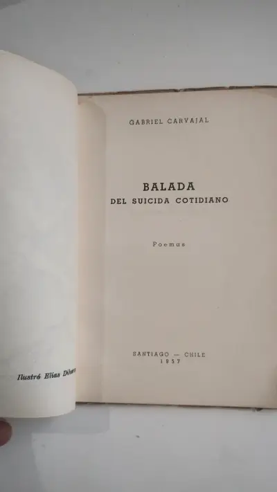 Libro 'Balada del Suicida Cotidiano' de Gabriel Carvajal - miniatura 4