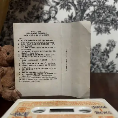 Cassette Leo Dan Ídolos de Siempre 1986 Chile - miniatura 5