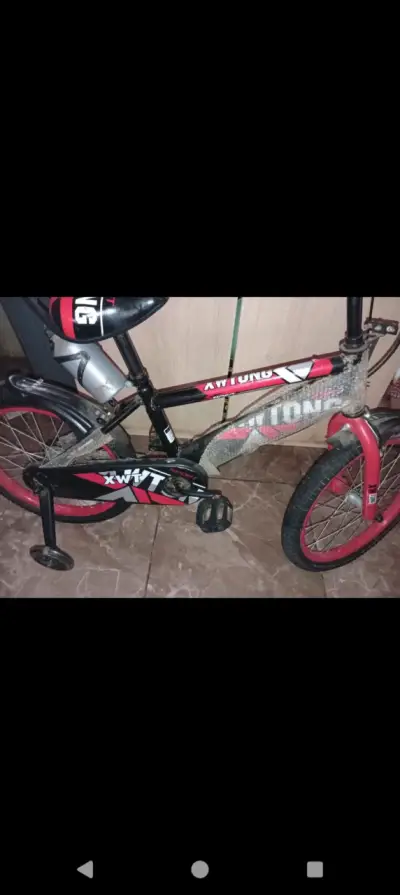 Bicicleta infantil XWlong con ruedas de apoyo - miniatura 3