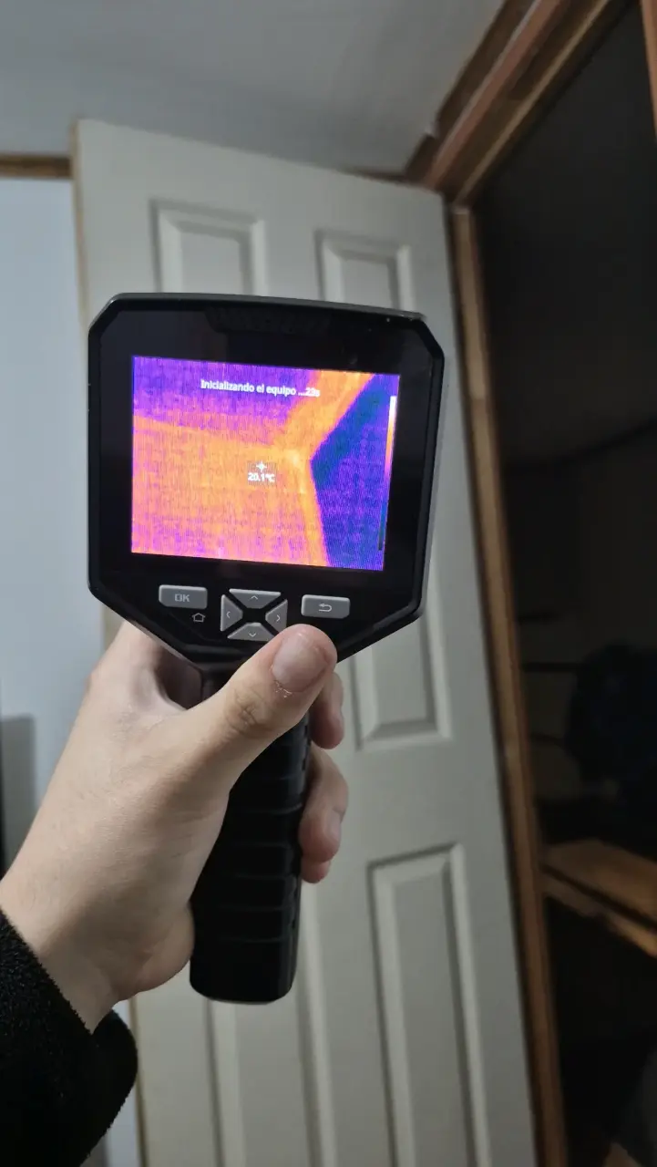 Cámara térmica portátil Oletek con pantalla LCD - 1