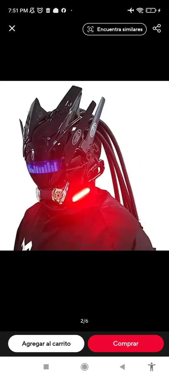 Casco LED con Bluetooth y Luces Interactivas - 2