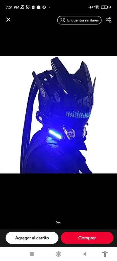 Casco LED con Bluetooth y Luces Interactivas - miniatura 3