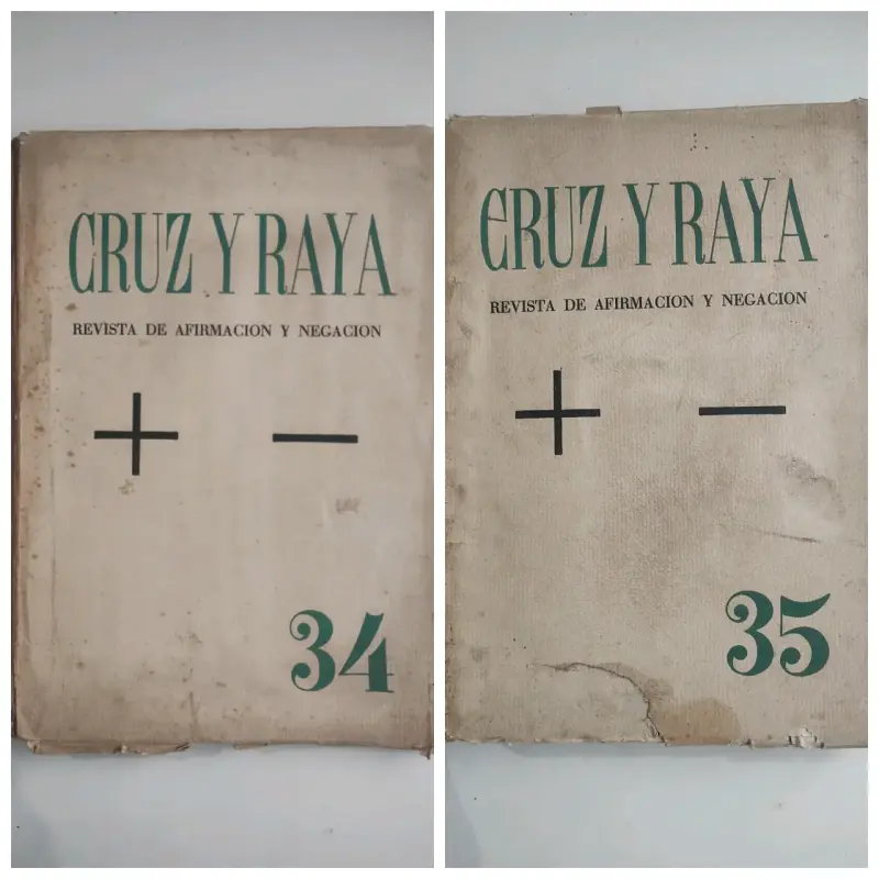 Revistas Cruz y Raya números 34 y 35 - 1