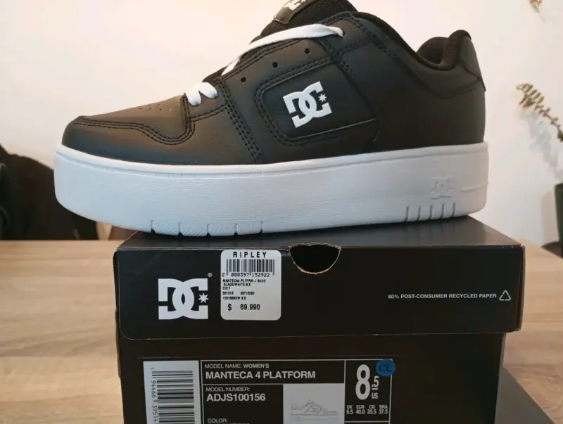 Zapatillas DC Manteca 4 Platform negras para mujer - 1