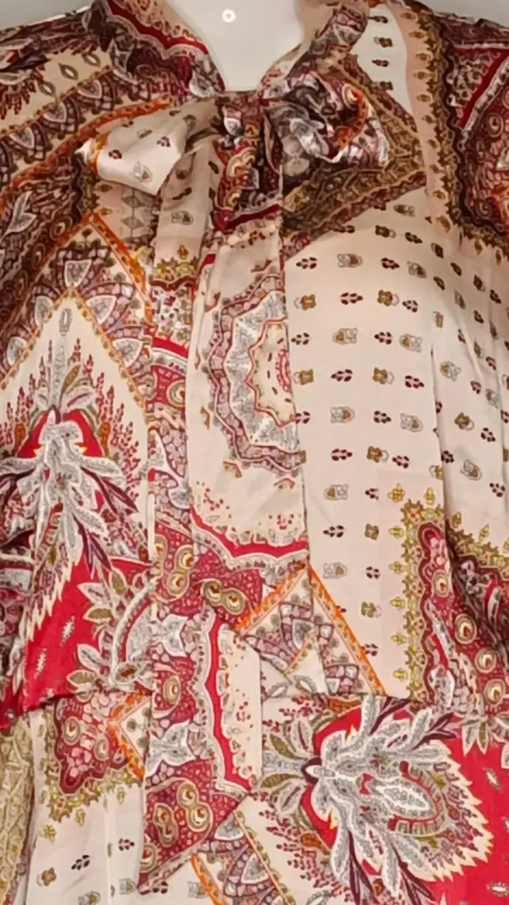 Línea Style - Vestido Paisley Terracota Shein 3XL. - 3