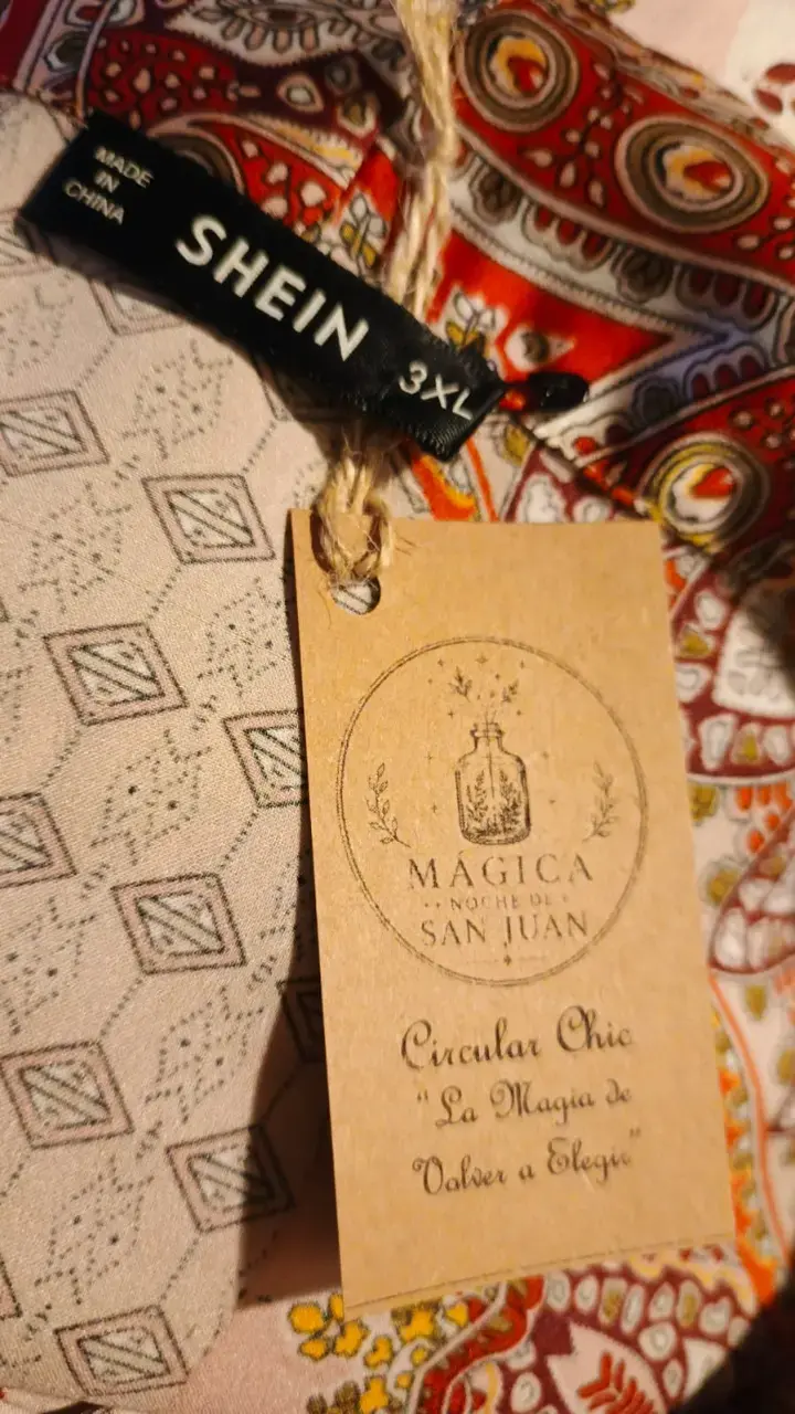 Línea Style - Vestido Paisley Terracota Shein 3XL. - 5