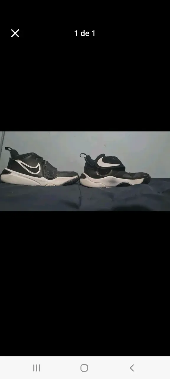 Zapatillas deportivas negras Nike con logo blanco - 2