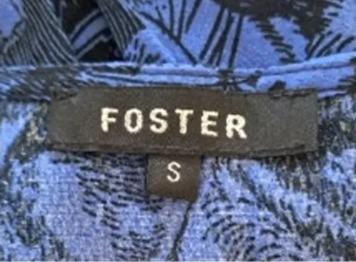 Vestido corto azul estampado Foster - 2
