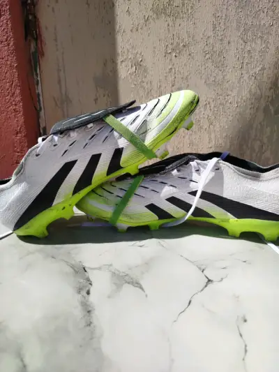 Zapatillas de Fútbol Adidas Predator Blancas Negr - miniatura 3