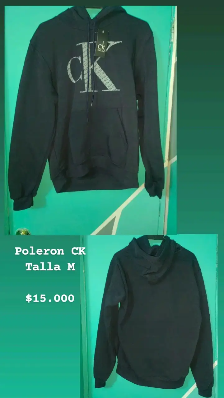 Polerón CK Azul Talla M