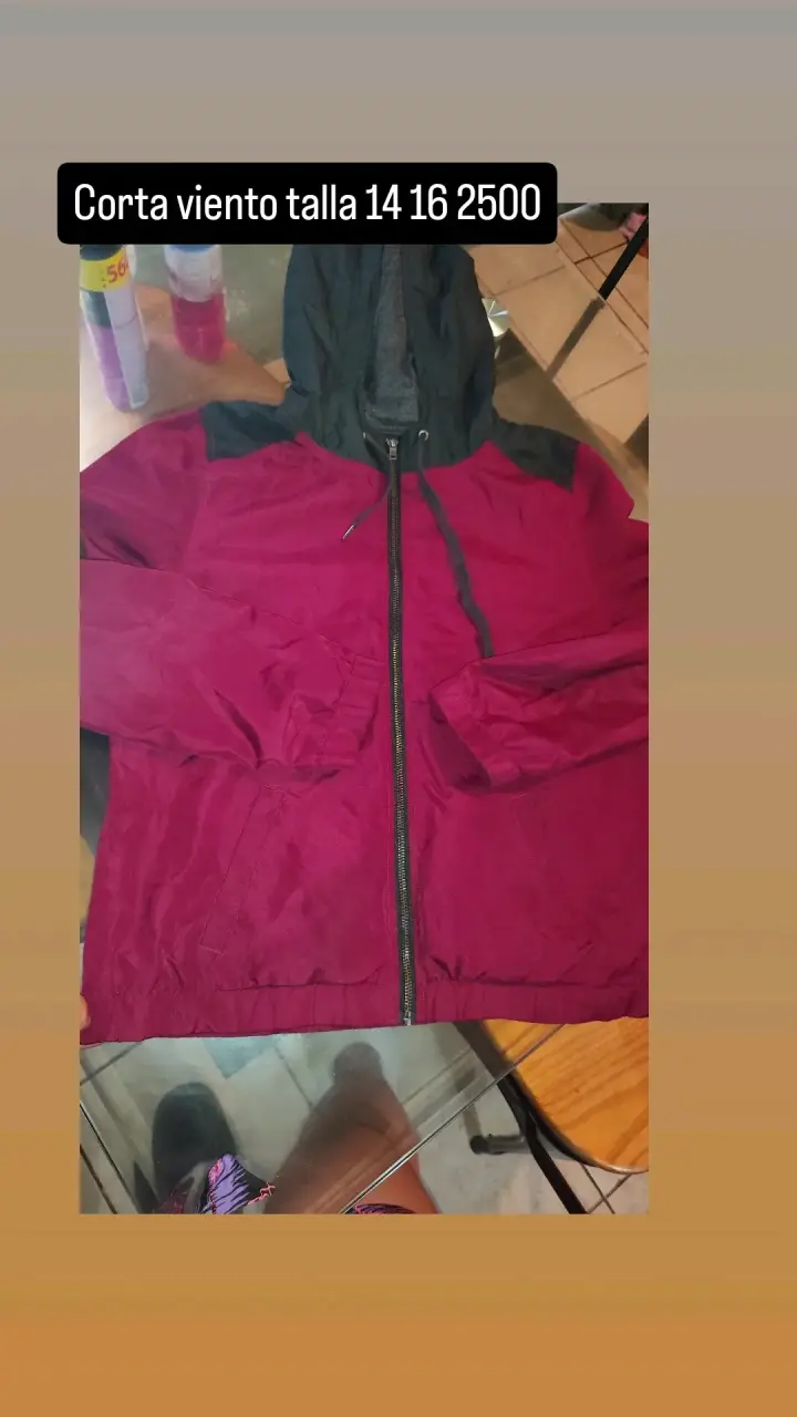 Cortaviento bicolor rosa y gris para mujer - 6