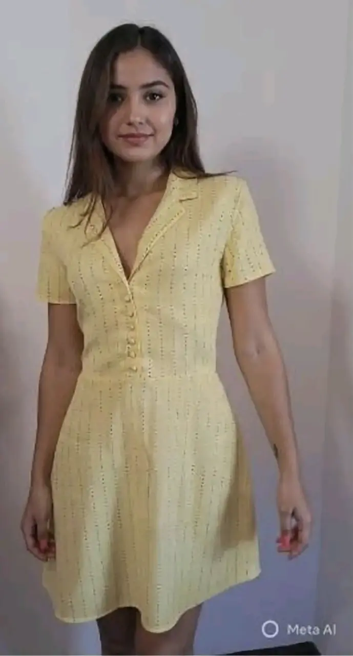 Vestido amarillo corto H&M Divided - 1