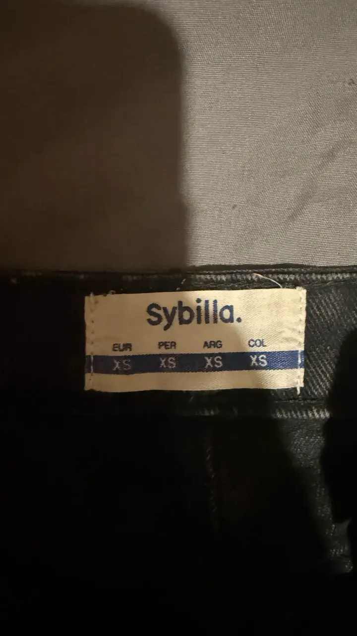 Falda de mezclilla negra Sybilla XS - 2
