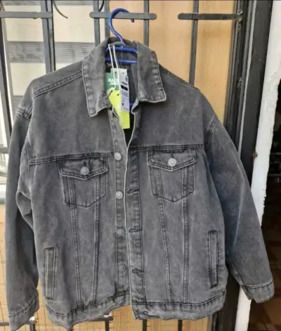 Chaqueta de mezclilla Americanino gris para hombre - miniatura 1