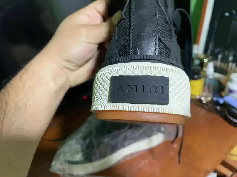 Zapatillas altas negras Amiri con estrellas - 2