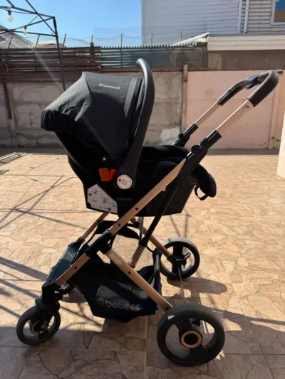 Coche de bebé Bebesit plegable negro - miniatura 3