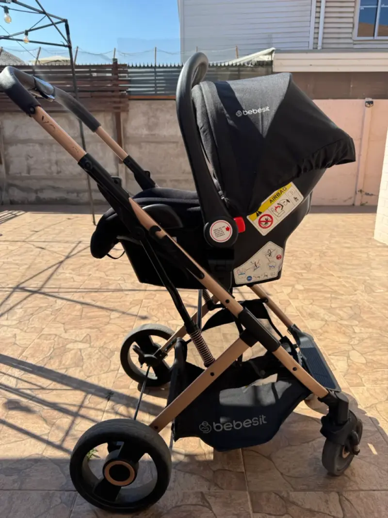 Coche de bebé Bebesit plegable negro - 5