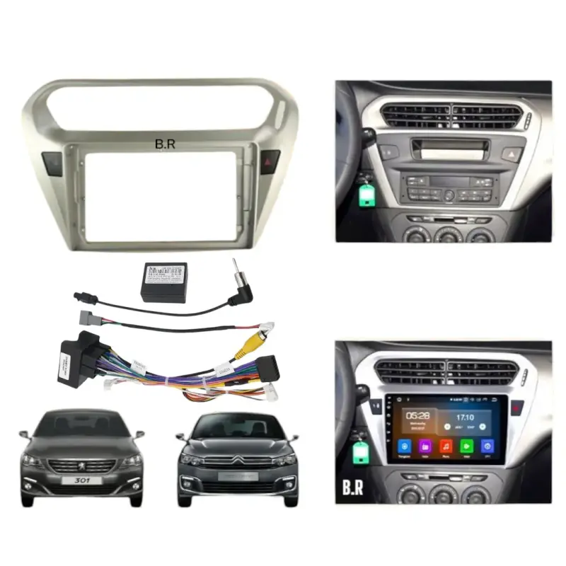 Kit de instalación para radio Peugeot 301 y Citroën C-Elysée