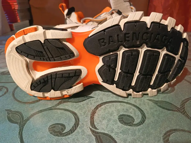 Zapatillas deportivas Balenciaga Track blancas y naranjas - 2