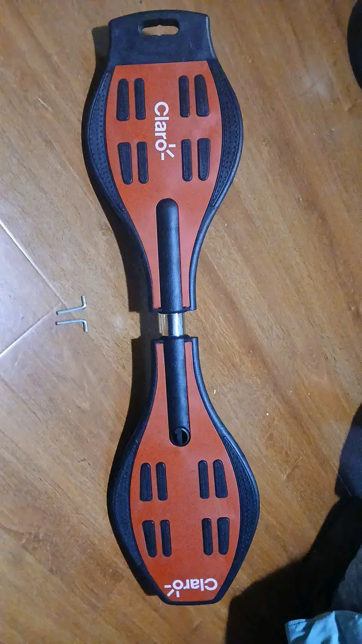 Waveboard Claro rojo y negro con ruedas giratorias - 2