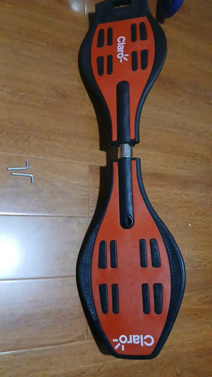 Waveboard Claro rojo y negro con ruedas giratorias - 6