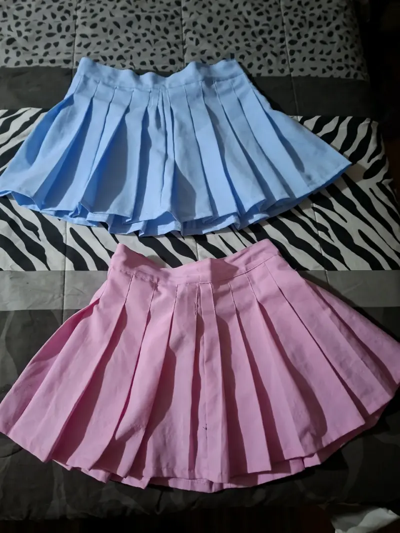 Faldas plisadas en colores pastel