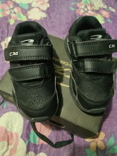 Zapatillas negras para niños C24 Colloky - miniatura 2