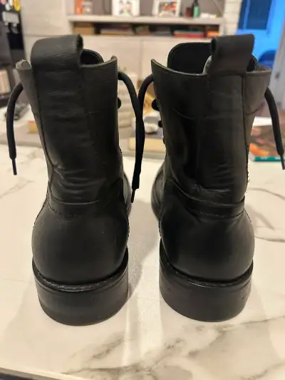 Botas negras de cuero Bastardo - miniatura 3
